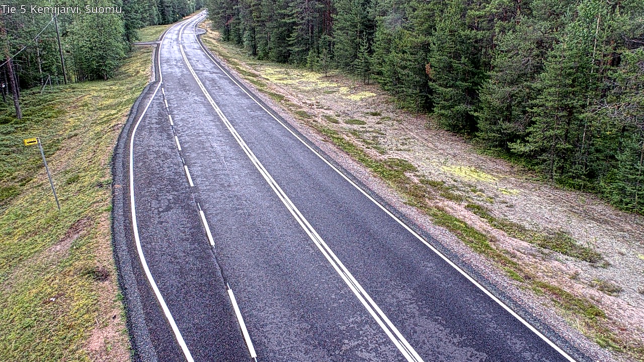 Weather Camera Image Road 5 Kemijärvi, Suomu, Kemijärvi, Lappi