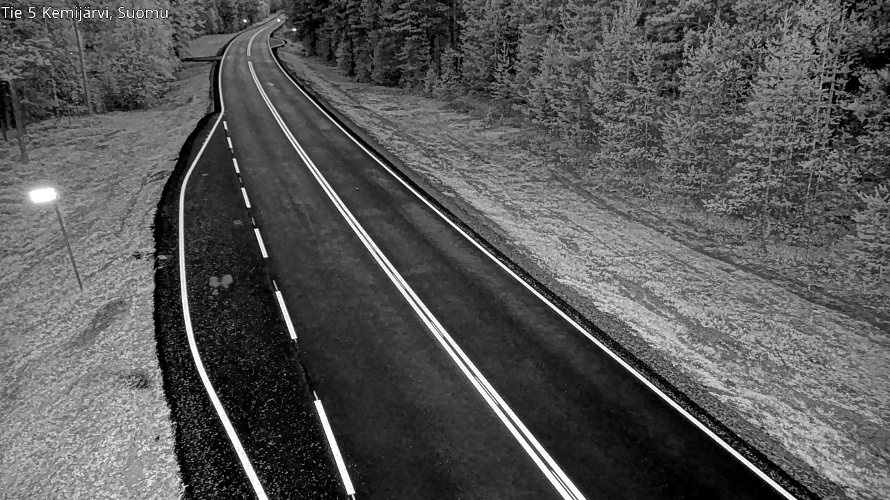 Weather Camera Image Road 5 Kemijärvi, Suomu, Kemijärvi, Lappi