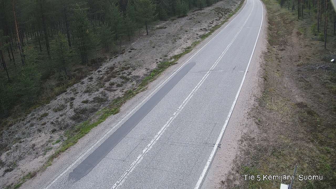 Weather Camera Image Road 5 Kemijärvi, Suomu, Kemijärvi, Lappi