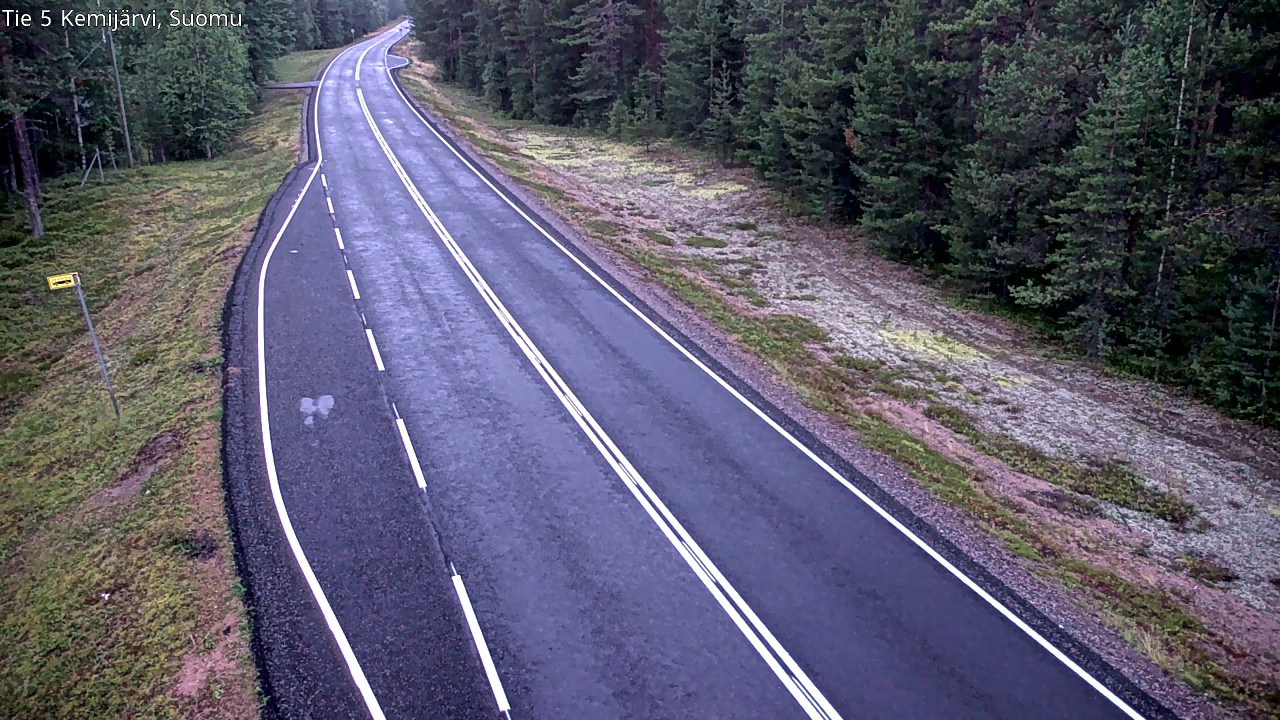Weather Camera Image Road 5 Kemijärvi, Suomu, Kemijärvi, Lappi