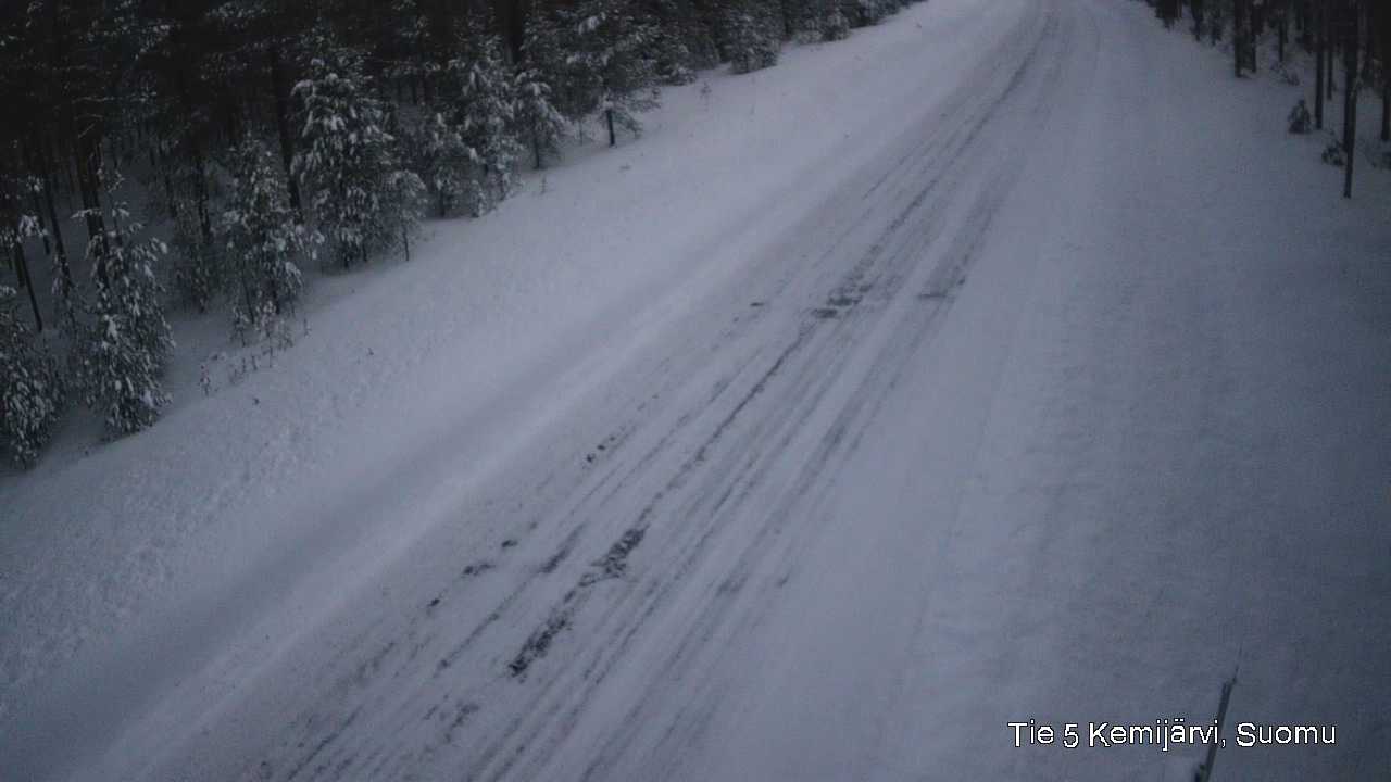 Weather Camera Image Väg 5 Kemi träsk, Suomu, Kemijärvi, Lappi