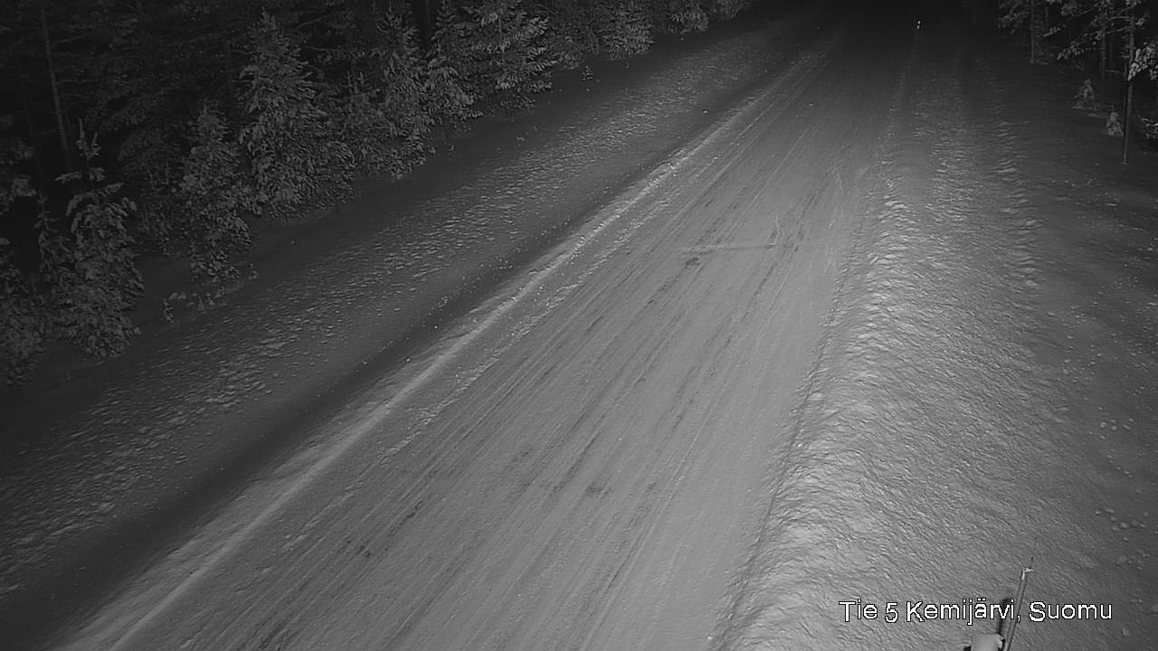Weather Camera Image Väg 5 Kemi träsk, Suomu, Kemijärvi, Lappi