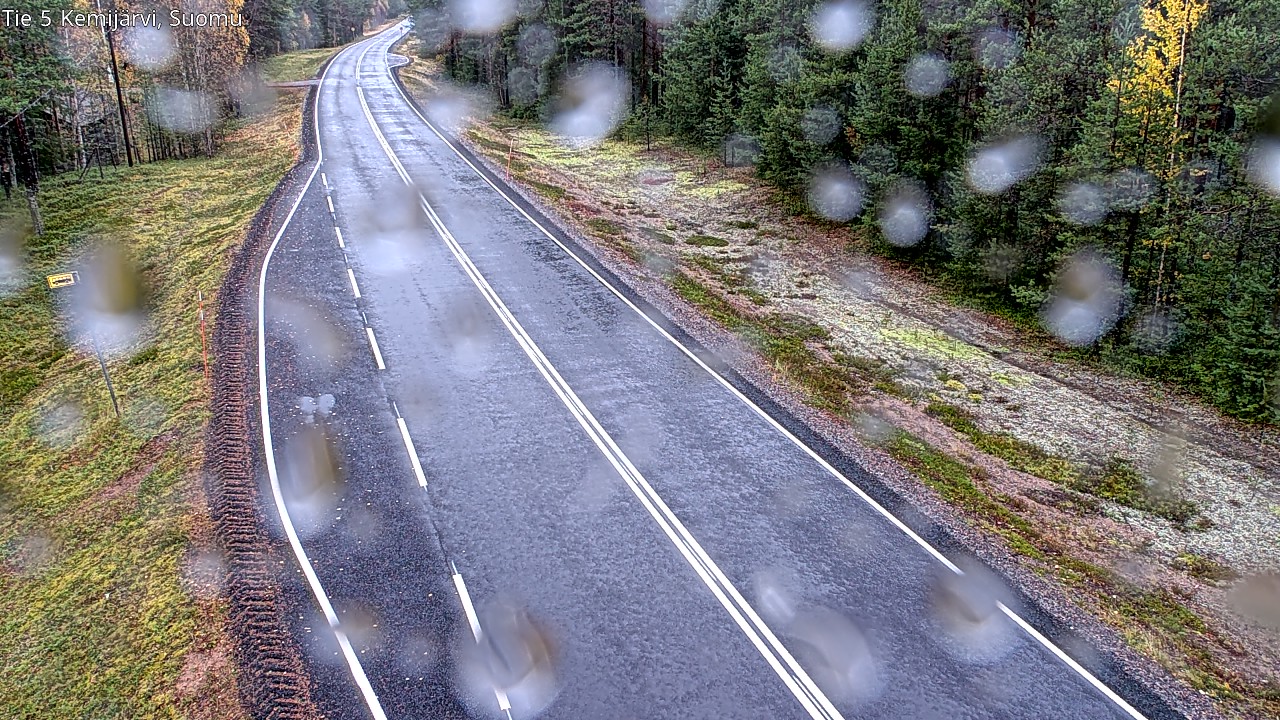 Weather Camera Image Road 5 Kemijärvi, Suomu, Kemijärvi, Lappi
