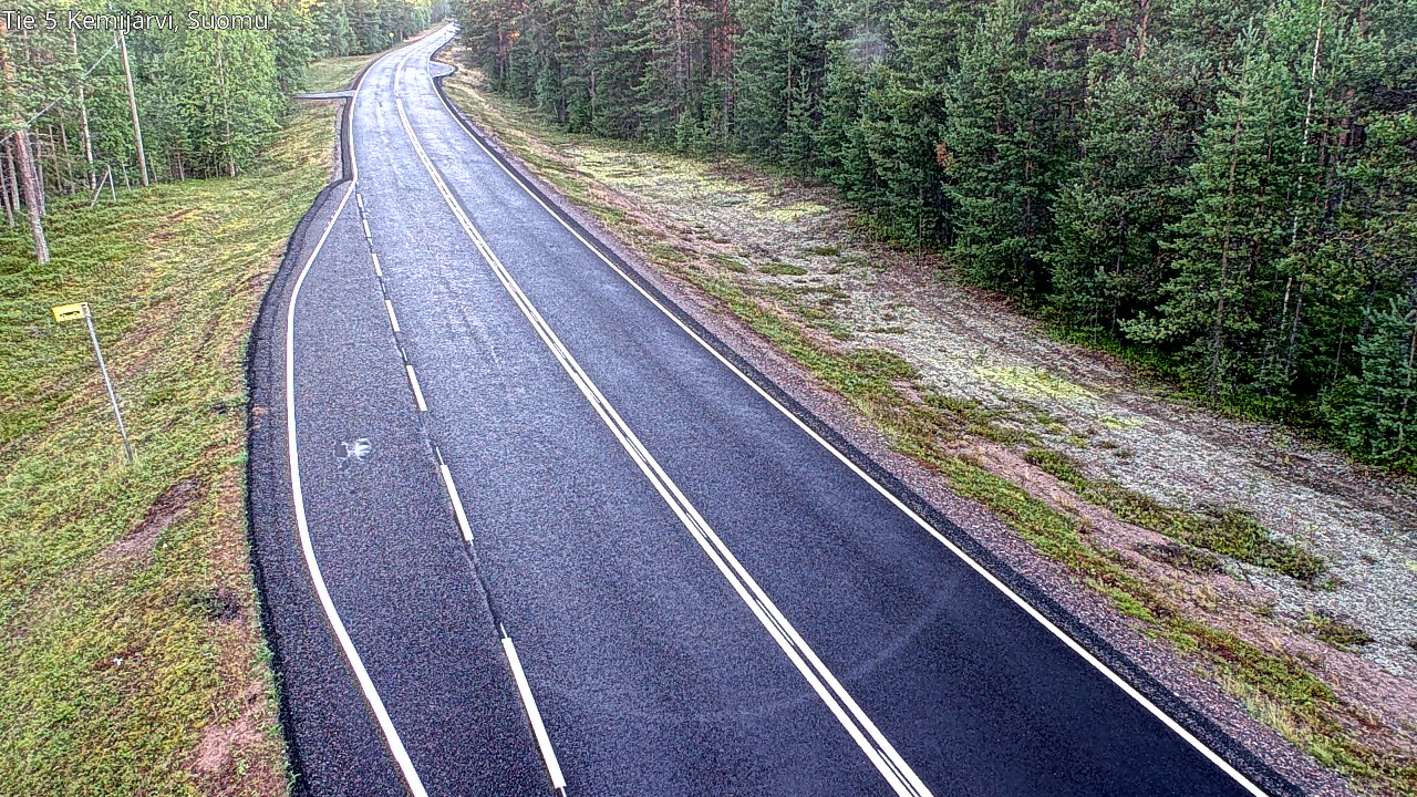 Weather Camera Image Road 5 Kemijärvi, Suomu, Kemijärvi, Lappi