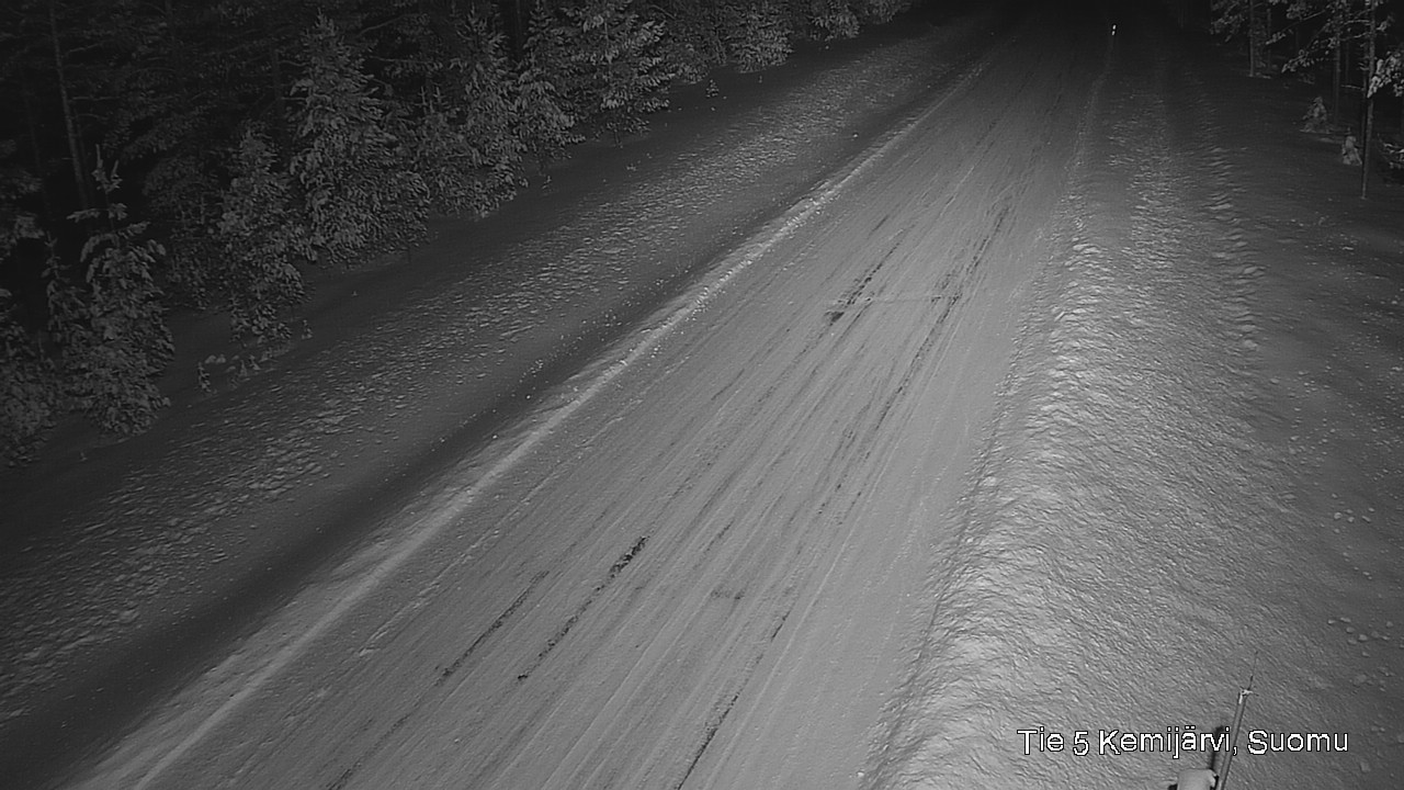 Weather Camera Image Väg 5 Kemi träsk, Suomu, Kemijärvi, Lappi