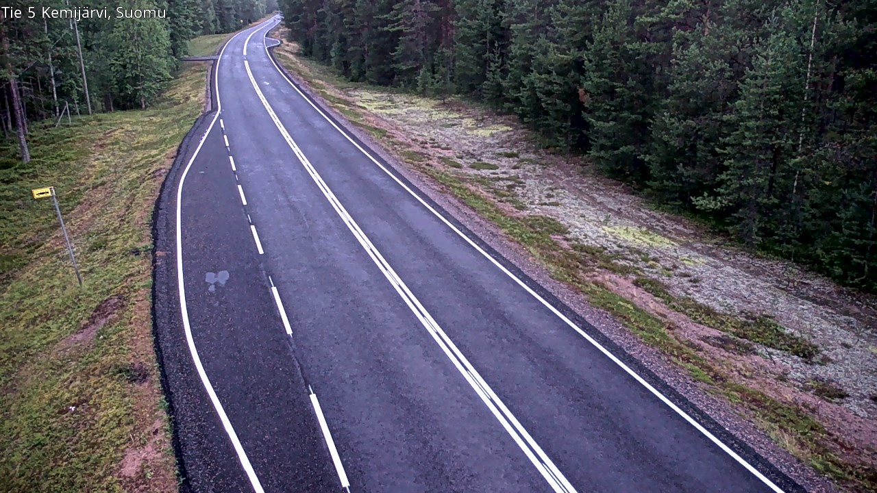 Weather Camera Image Road 5 Kemijärvi, Suomu, Kemijärvi, Lappi