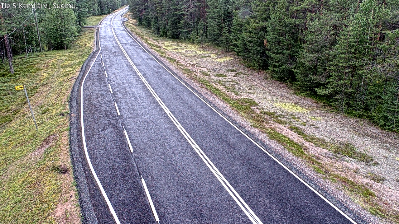 Weather Camera Image Road 5 Kemijärvi, Suomu, Kemijärvi, Lappi