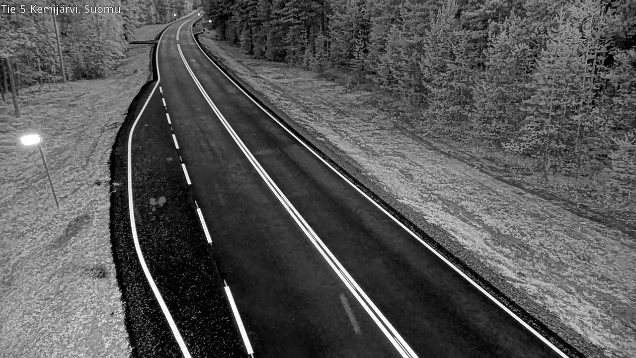 Weather Camera Image Road 5 Kemijärvi, Suomu, Kemijärvi, Lappi