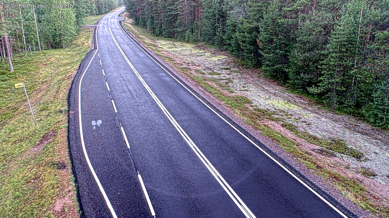 Weather Camera Image Road 5 Kemijärvi, Suomu, Kemijärvi, Lappi