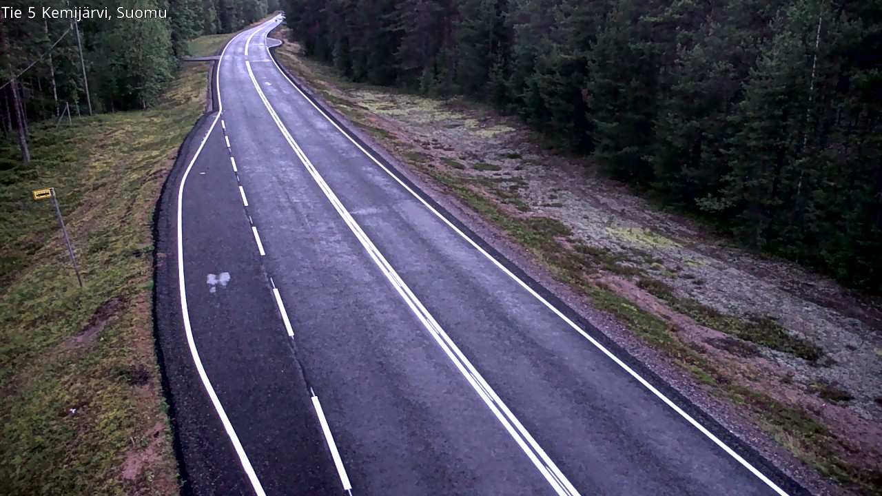 Weather Camera Image Road 5 Kemijärvi, Suomu, Kemijärvi, Lappi