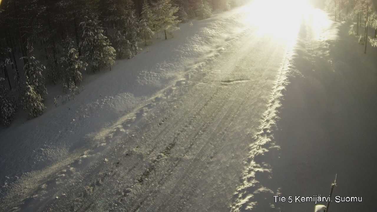 Weather Camera Image Väg 5 Kemi träsk, Suomu, Kemijärvi, Lappi