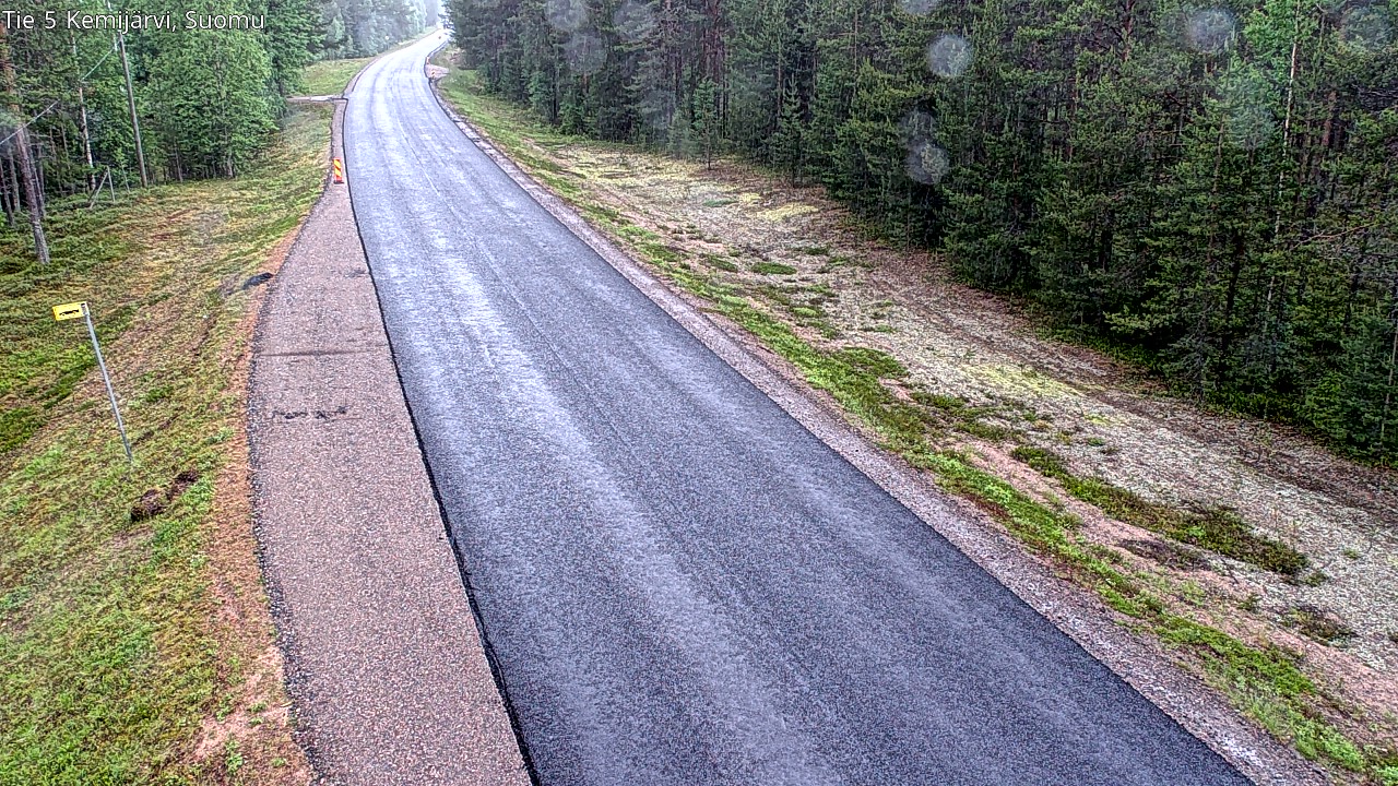 Weather Camera Image Road 5 Kemijärvi, Suomu, Kemijärvi, Lappi