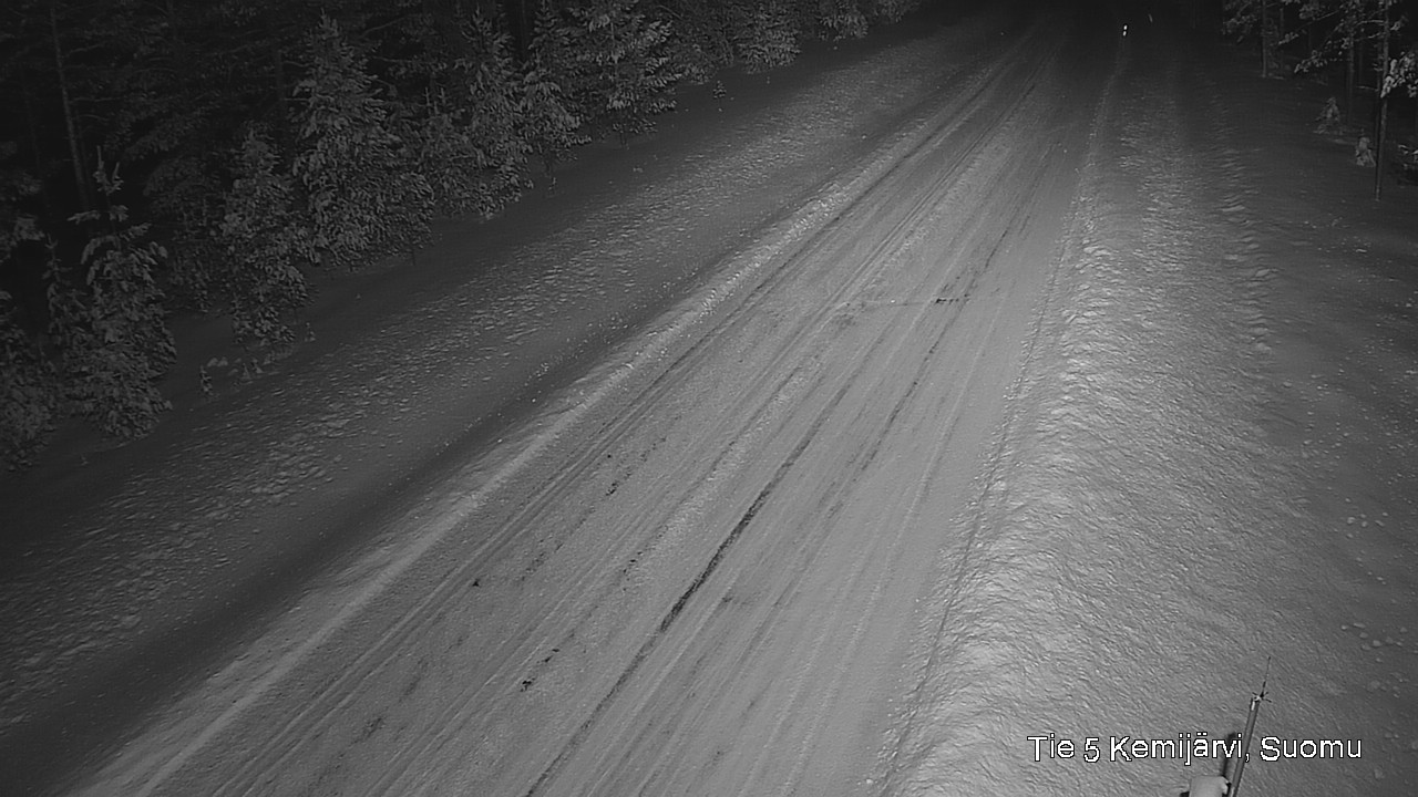 Weather Camera Image Väg 5 Kemi träsk, Suomu, Kemijärvi, Lappi
