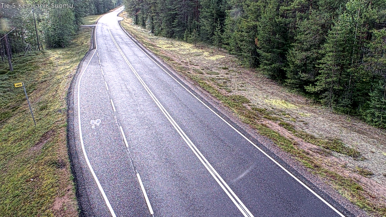 Weather Camera Image Road 5 Kemijärvi, Suomu, Kemijärvi, Lappi