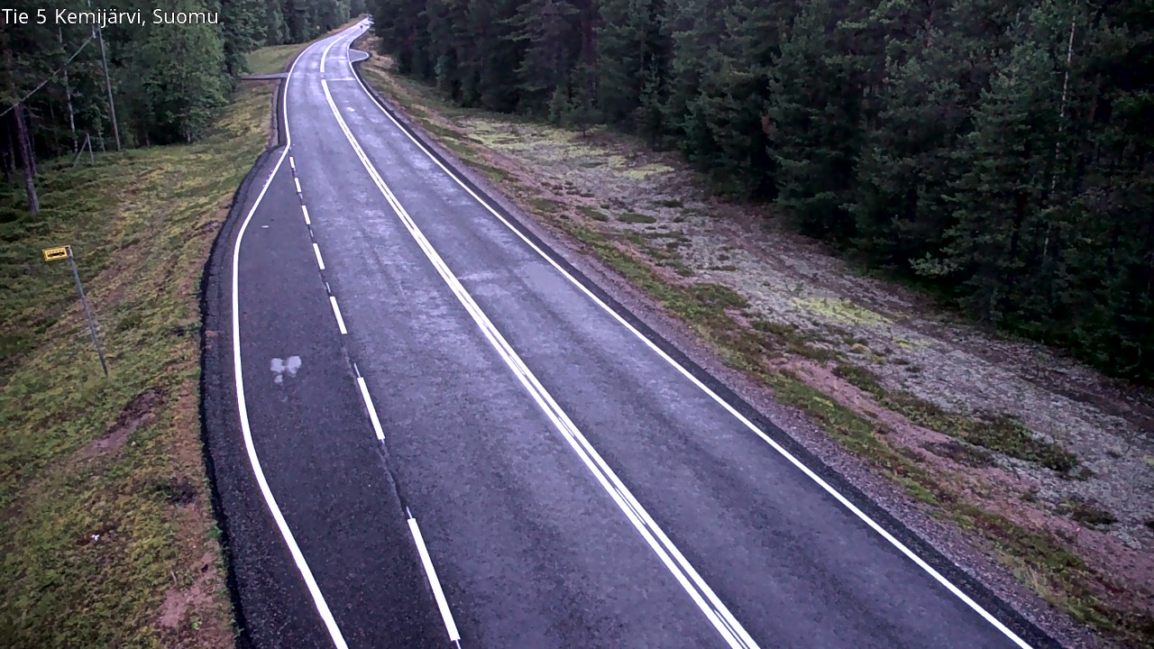 Weather Camera Image Road 5 Kemijärvi, Suomu, Kemijärvi, Lappi