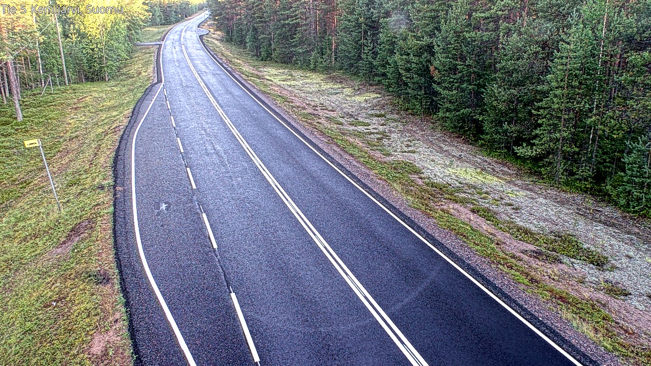 Weather Camera Image Road 5 Kemijärvi, Suomu, Kemijärvi, Lappi