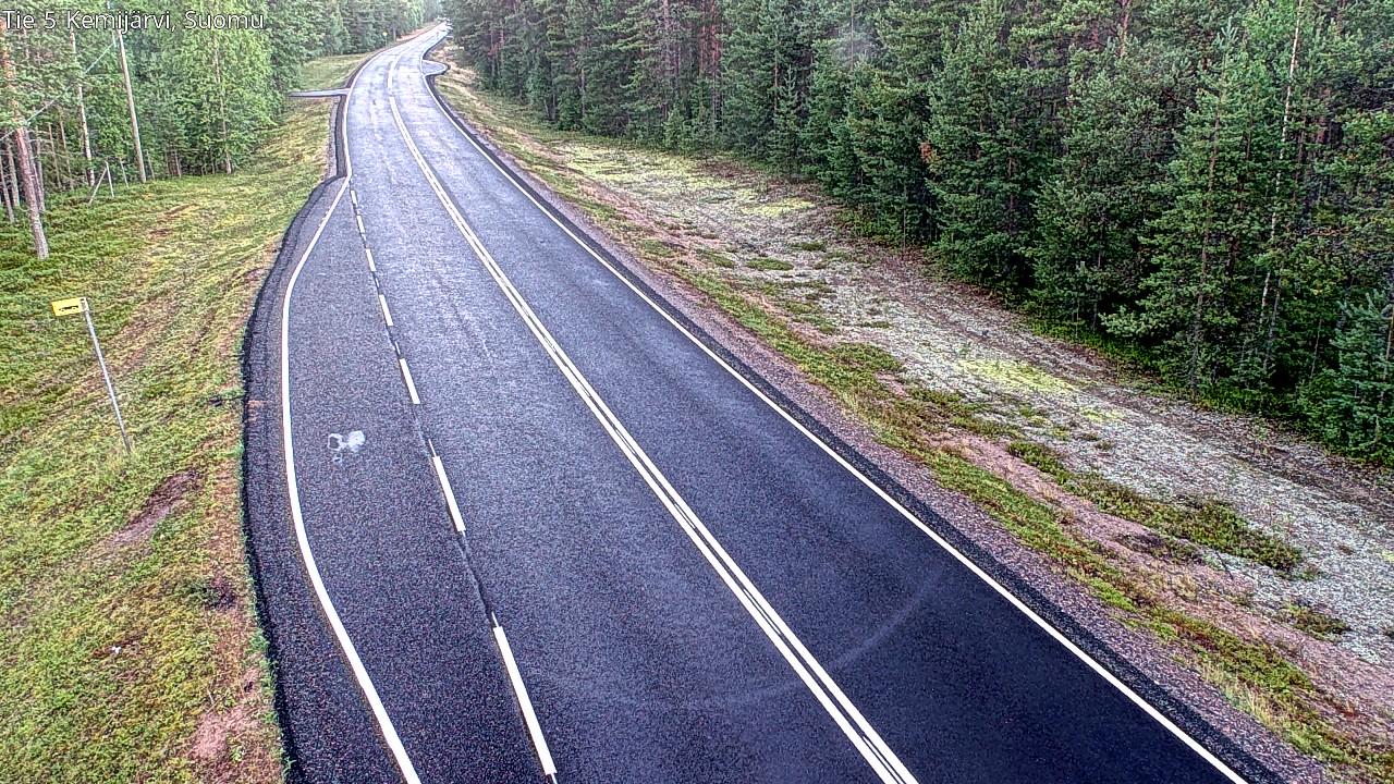 Weather Camera Image Road 5 Kemijärvi, Suomu, Kemijärvi, Lappi