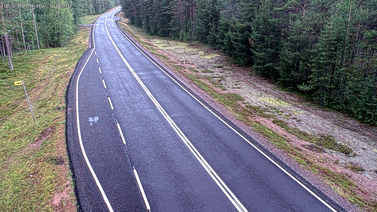 Weather Camera Image Road 5 Kemijärvi, Suomu, Kemijärvi, Lappi