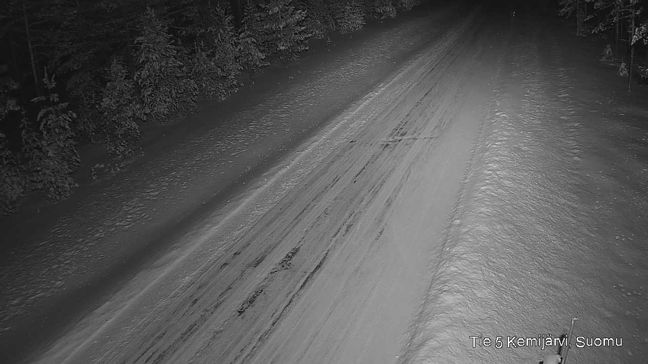 Weather Camera Image Väg 5 Kemi träsk, Suomu, Kemijärvi, Lappi