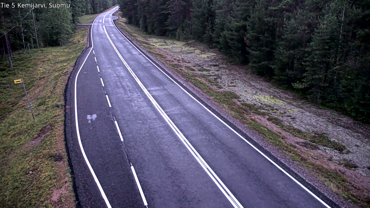 Weather Camera Image Road 5 Kemijärvi, Suomu, Kemijärvi, Lappi
