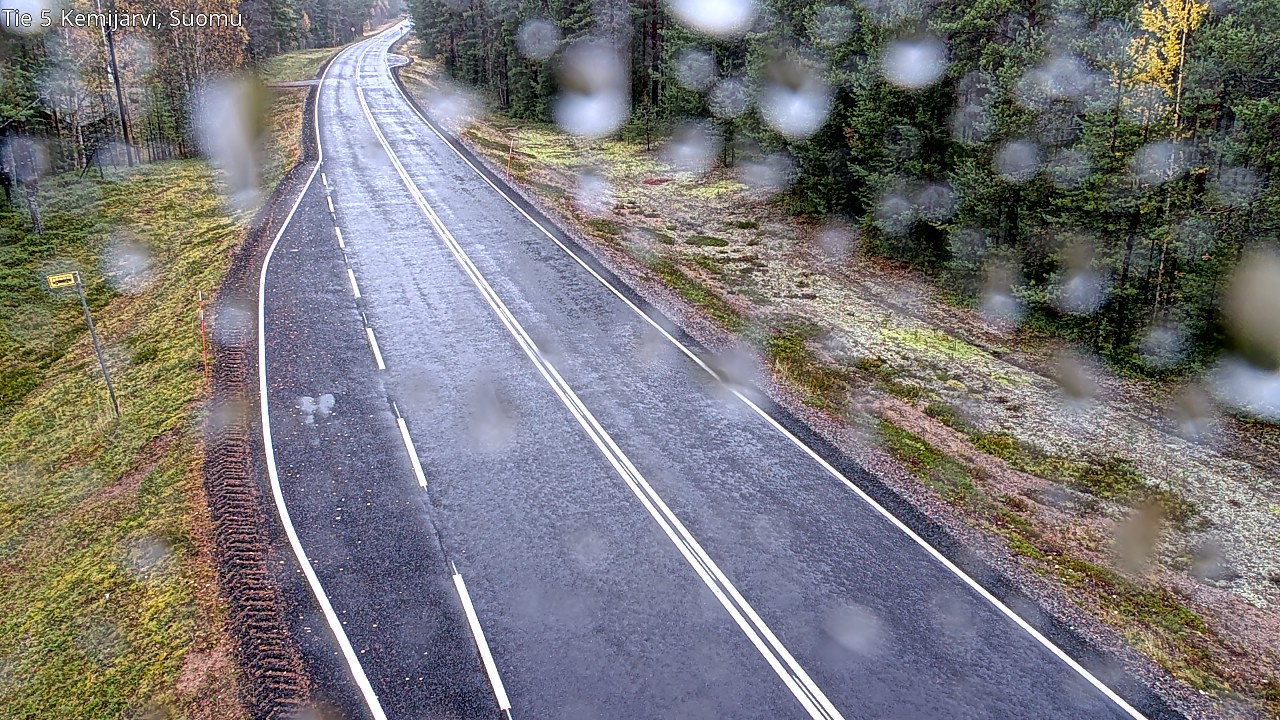 Weather Camera Image Road 5 Kemijärvi, Suomu, Kemijärvi, Lappi