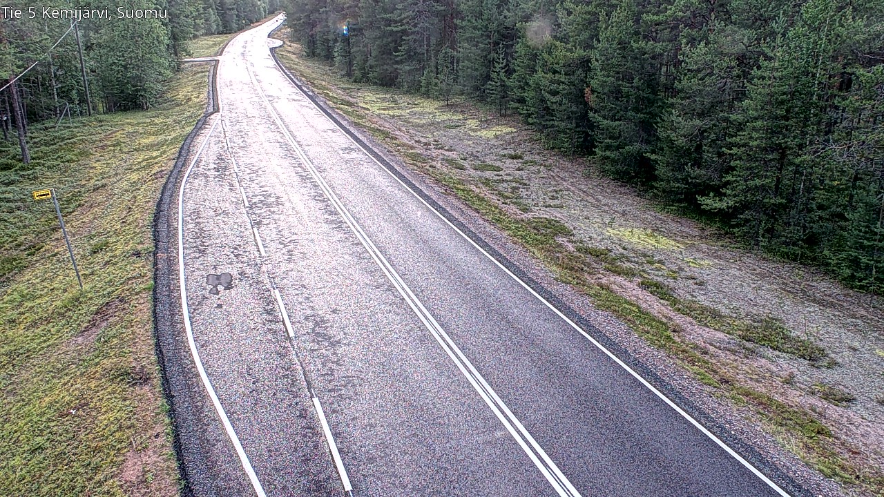 Weather Camera Image Road 5 Kemijärvi, Suomu, Kemijärvi, Lappi