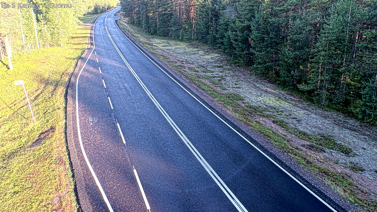 Weather Camera Image Road 5 Kemijärvi, Suomu, Kemijärvi, Lappi