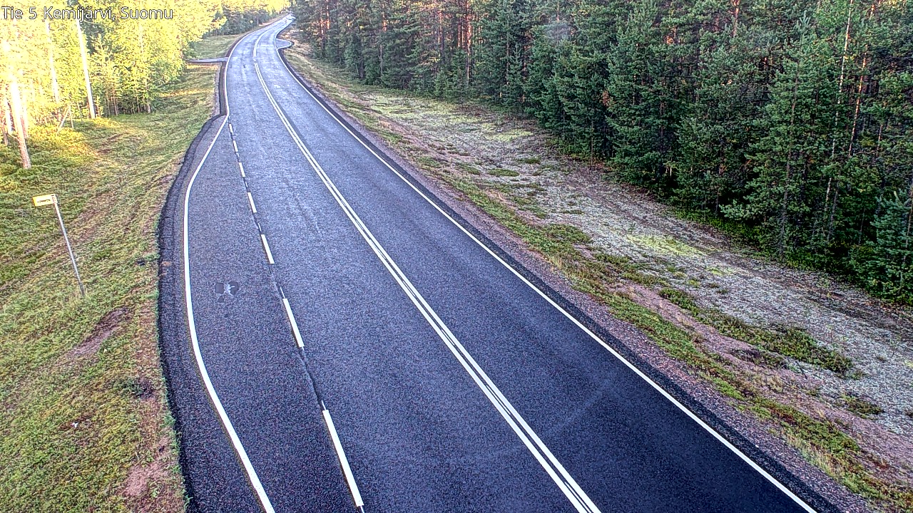 Weather Camera Image Road 5 Kemijärvi, Suomu, Kemijärvi, Lappi