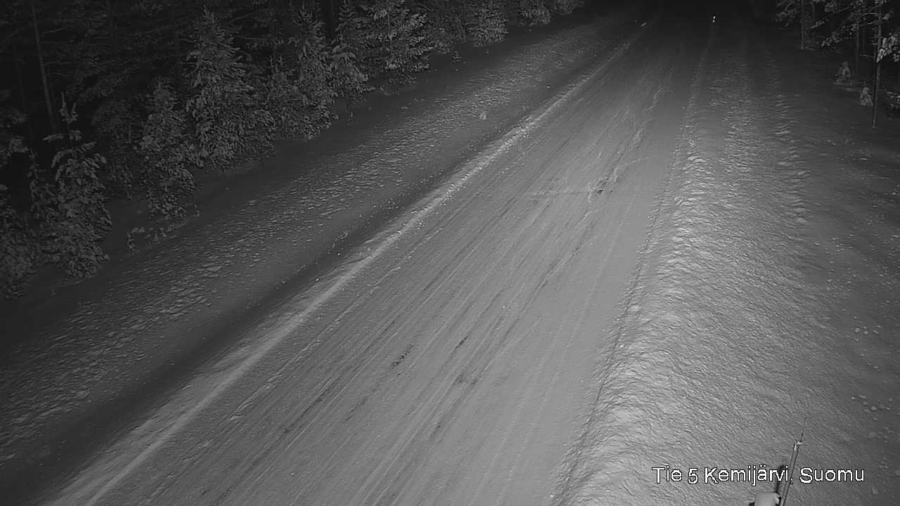 Weather Camera Image Väg 5 Kemi träsk, Suomu, Kemijärvi, Lappi