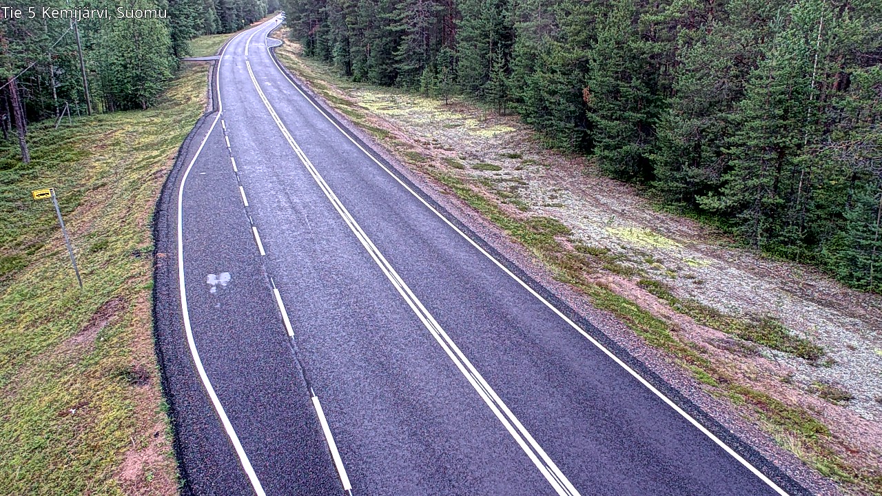 Weather Camera Image Road 5 Kemijärvi, Suomu, Kemijärvi, Lappi