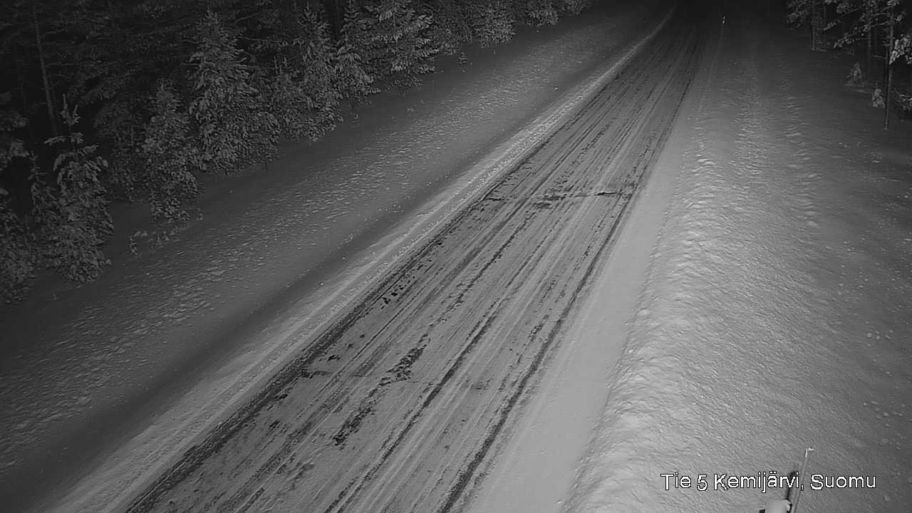 Weather Camera Image Road 5 Kemijärvi, Suomu, Kemijärvi, Lappi