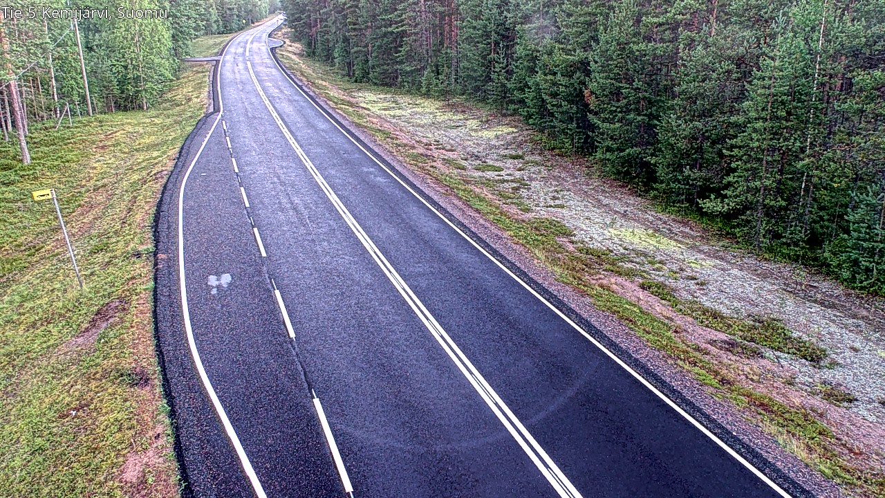Weather Camera Image Road 5 Kemijärvi, Suomu, Kemijärvi, Lappi
