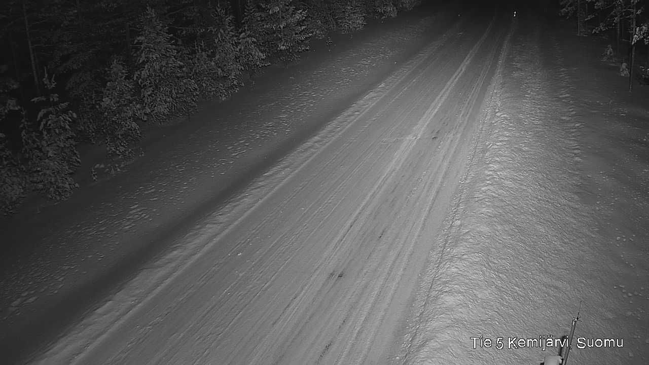 Weather Camera Image Väg 5 Kemi träsk, Suomu, Kemijärvi, Lappi