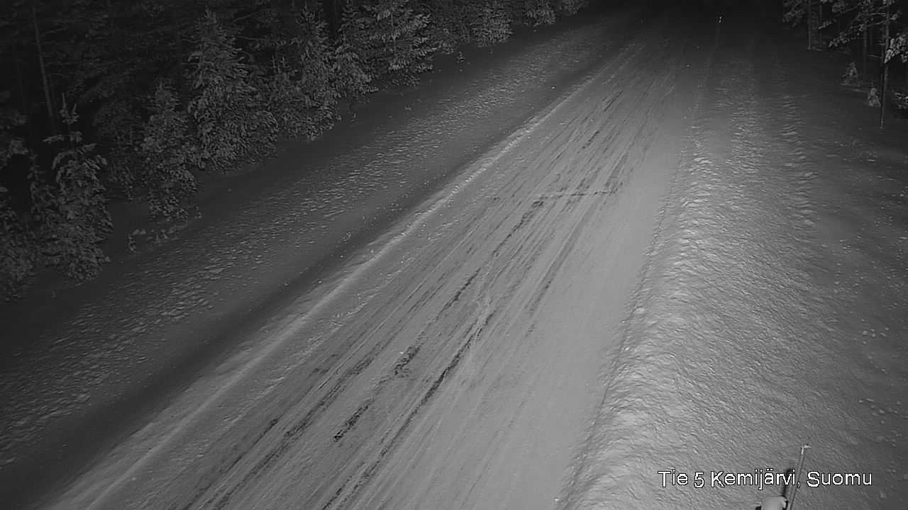 Weather Camera Image Väg 5 Kemi träsk, Suomu, Kemijärvi, Lappi
