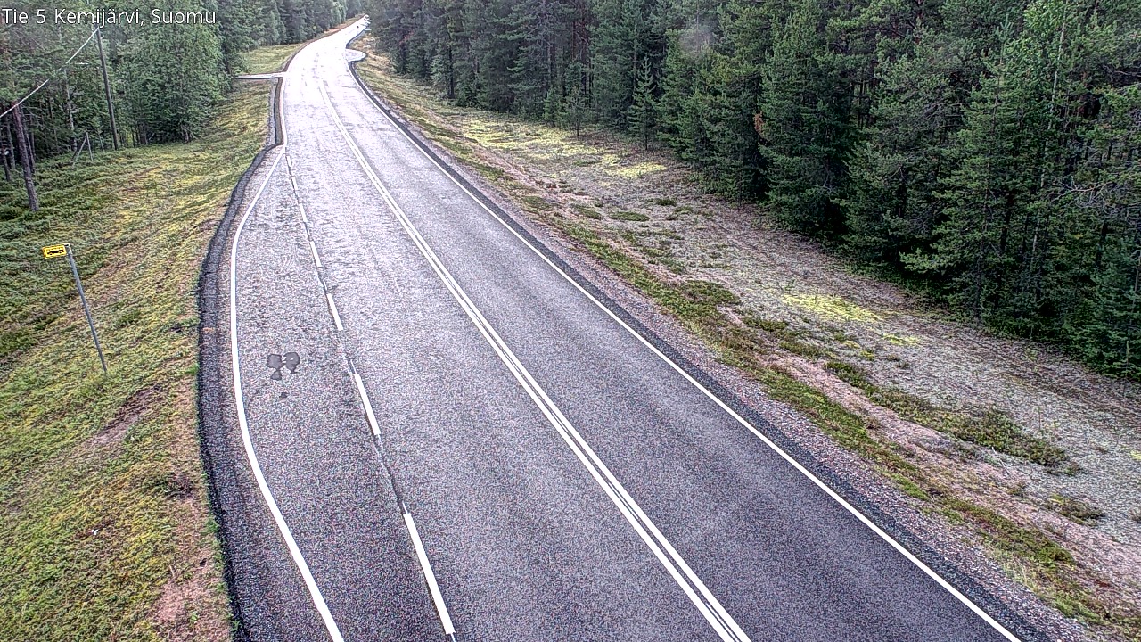 Weather Camera Image Road 5 Kemijärvi, Suomu, Kemijärvi, Lappi
