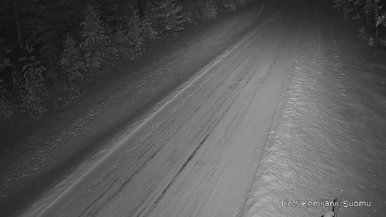 Weather Camera Image Väg 5 Kemi träsk, Suomu, Kemijärvi, Lappi