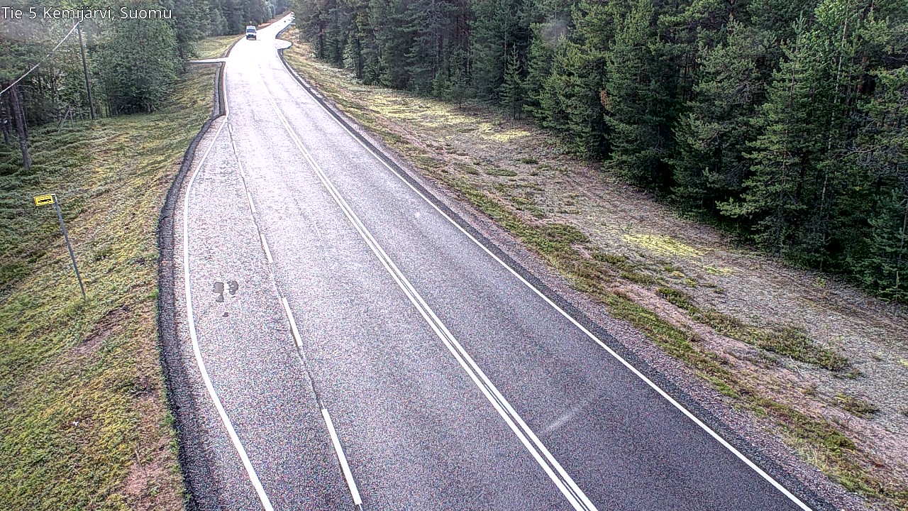 Weather Camera Image Road 5 Kemijärvi, Suomu, Kemijärvi, Lappi