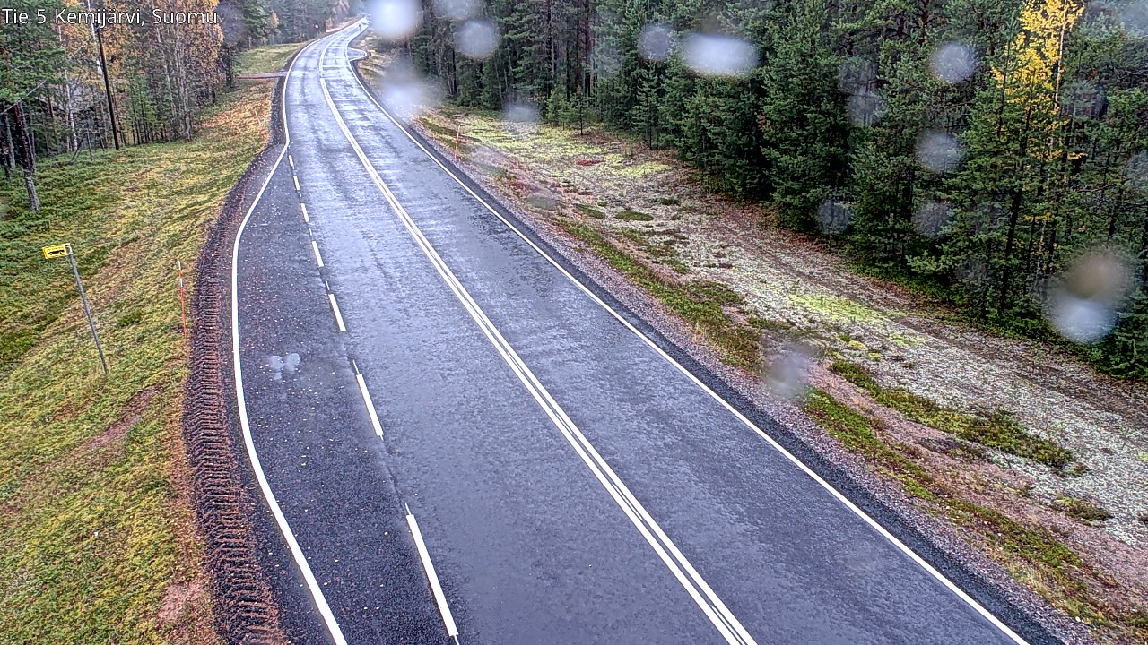 Weather Camera Image Road 5 Kemijärvi, Suomu, Kemijärvi, Lappi