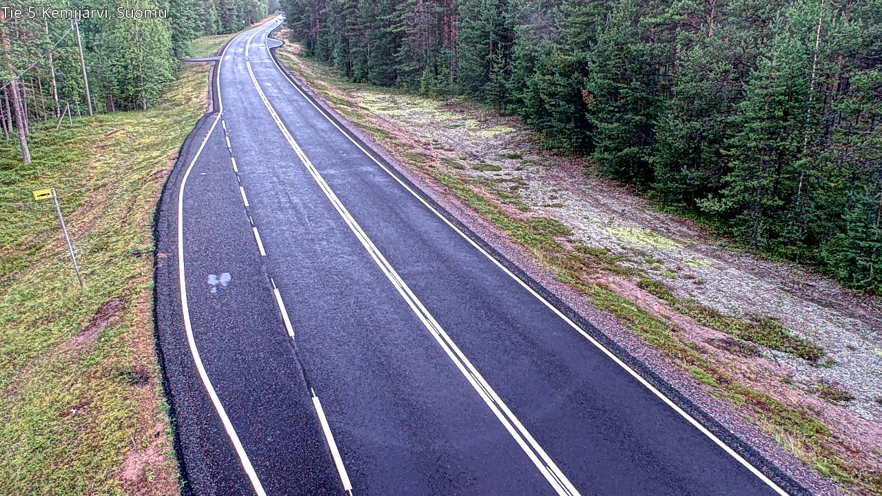 Weather Camera Image Road 5 Kemijärvi, Suomu, Kemijärvi, Lappi