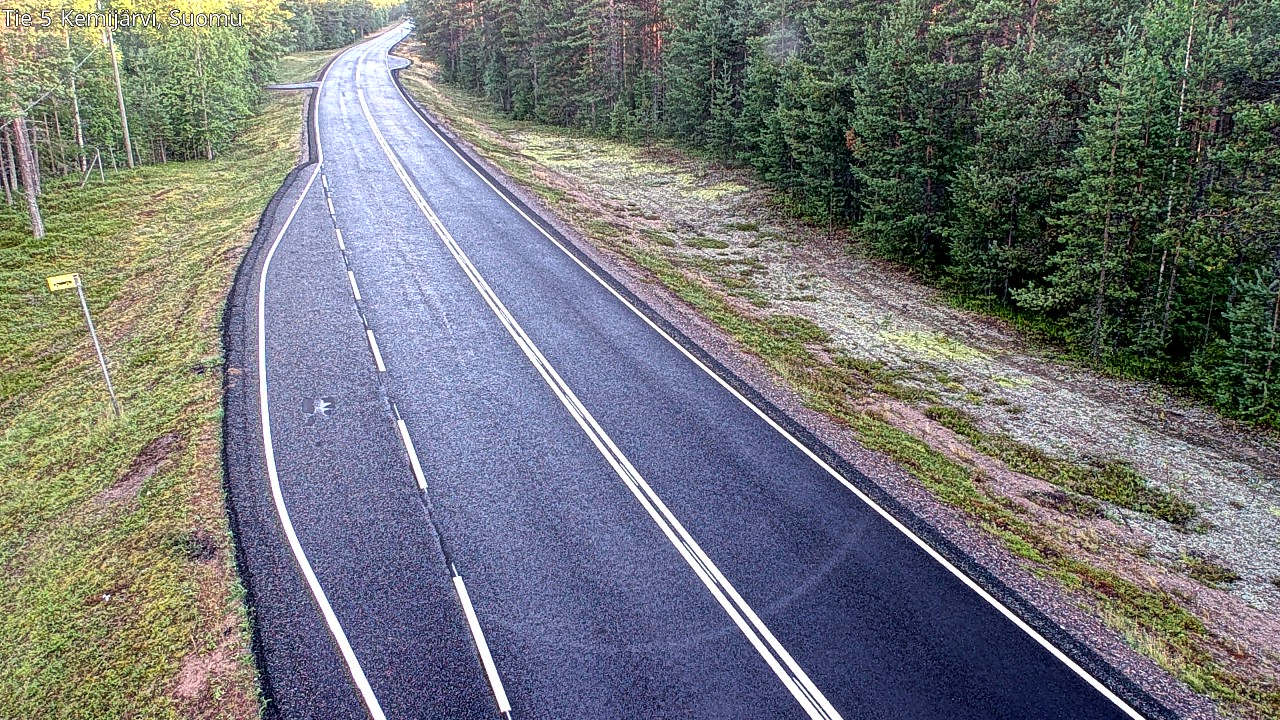 Weather Camera Image Road 5 Kemijärvi, Suomu, Kemijärvi, Lappi