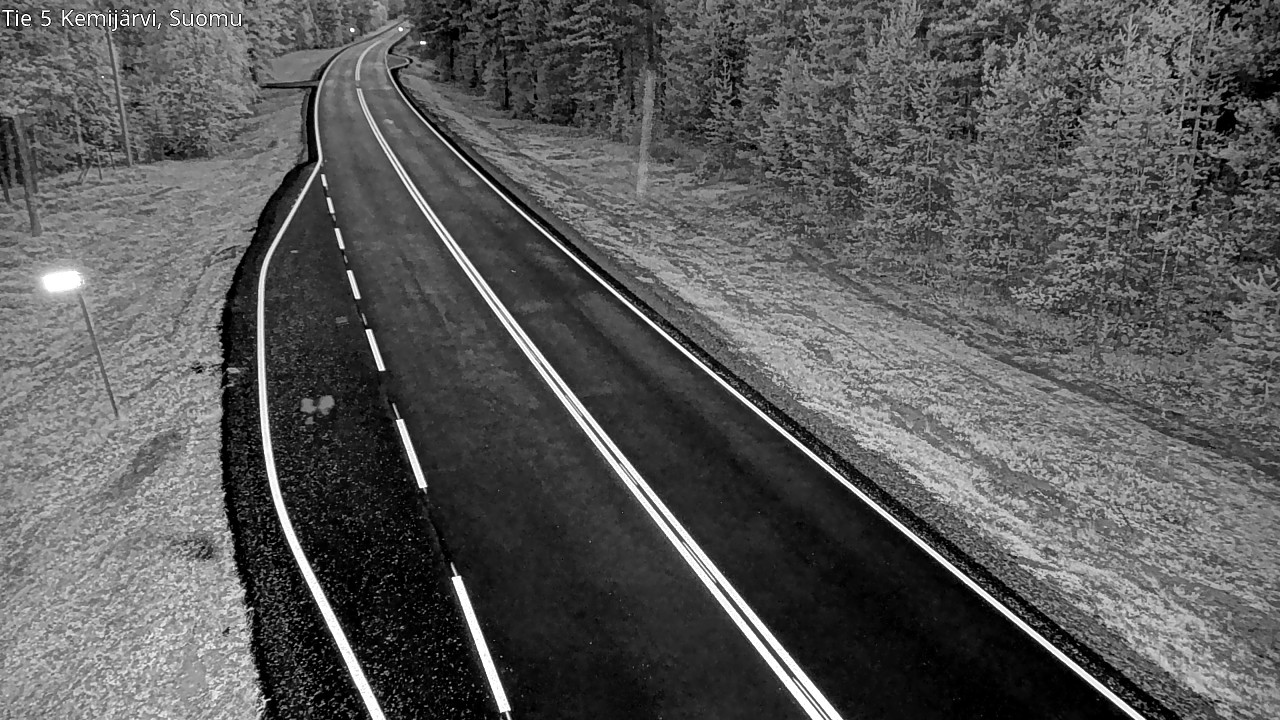 Weather Camera Image Road 5 Kemijärvi, Suomu, Kemijärvi, Lappi