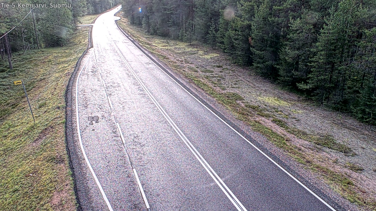 Weather Camera Image Road 5 Kemijärvi, Suomu, Kemijärvi, Lappi