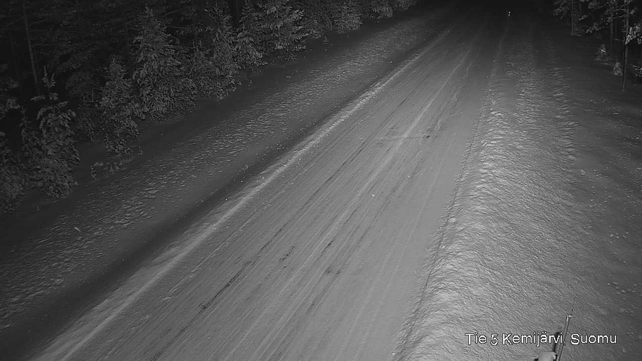 Weather Camera Image Väg 5 Kemi träsk, Suomu, Kemijärvi, Lappi