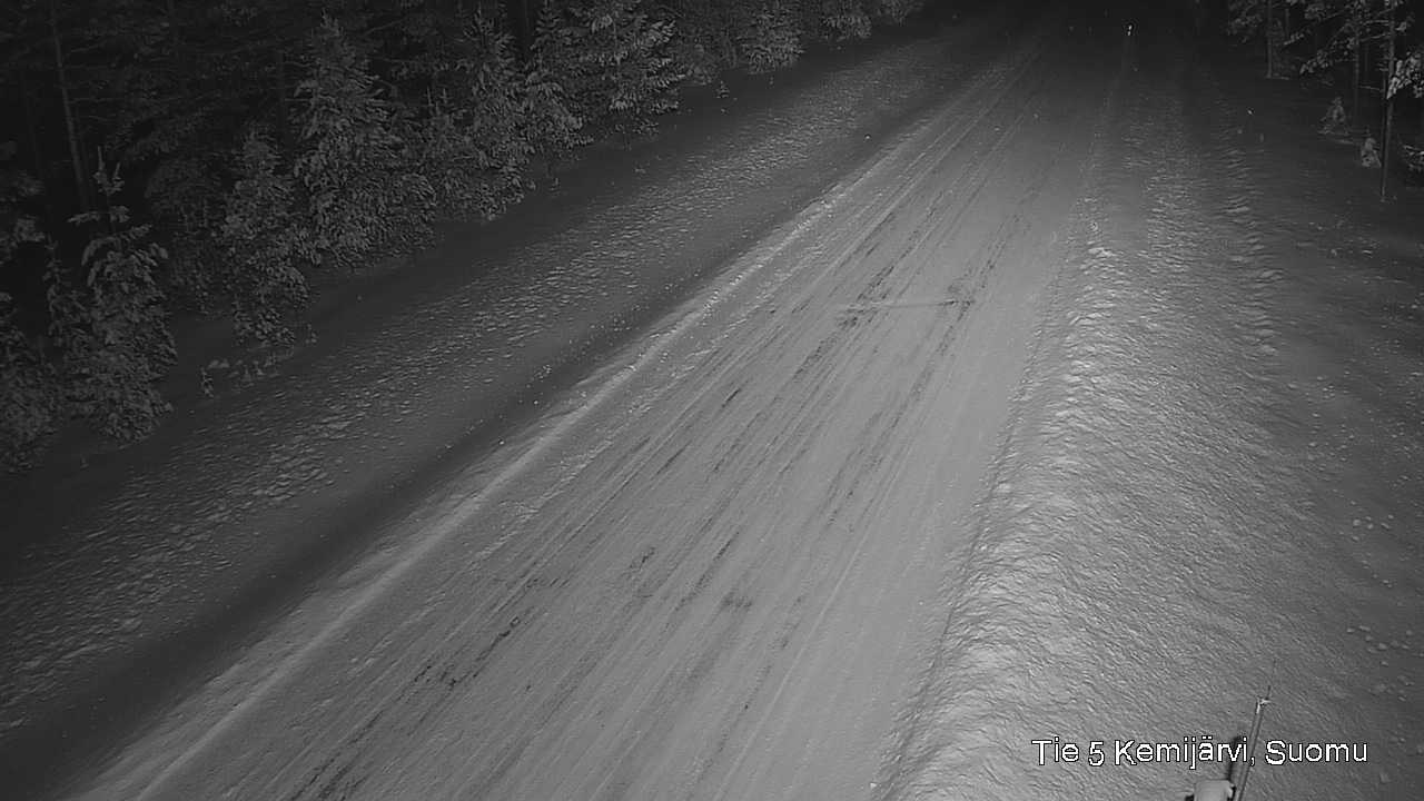 Weather Camera Image Väg 5 Kemi träsk, Suomu, Kemijärvi, Lappi