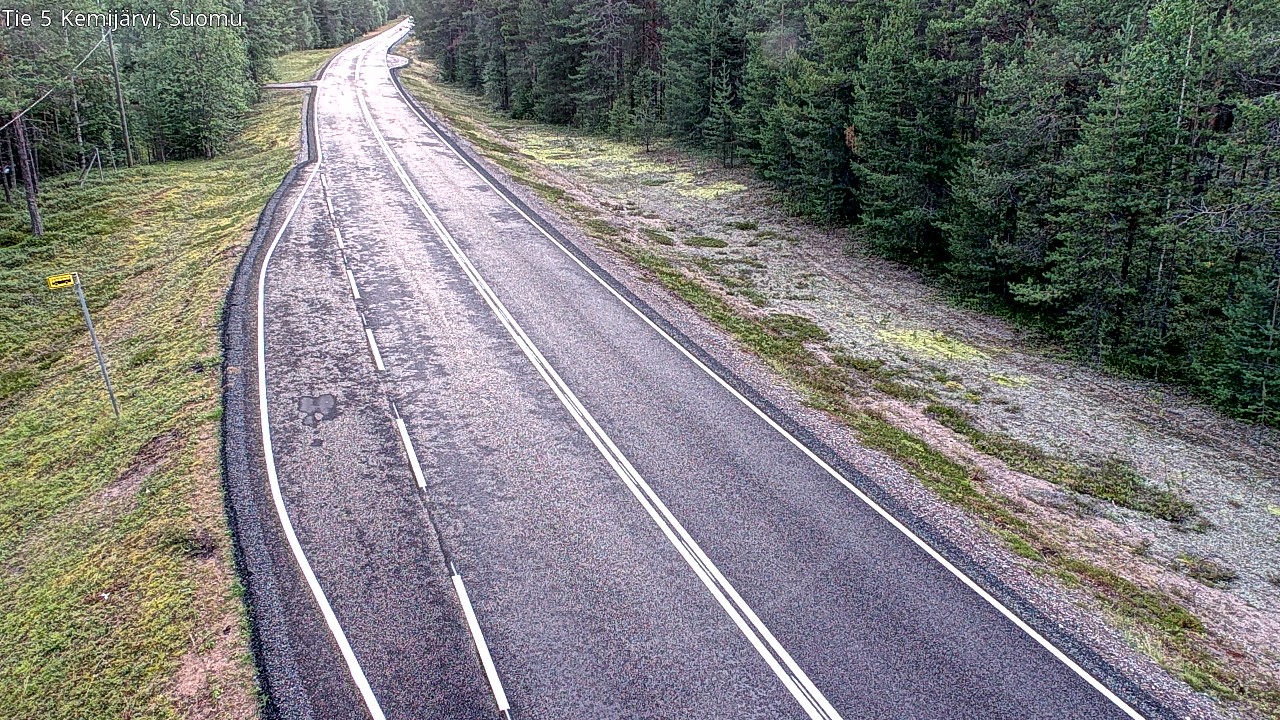 Weather Camera Image Road 5 Kemijärvi, Suomu, Kemijärvi, Lappi