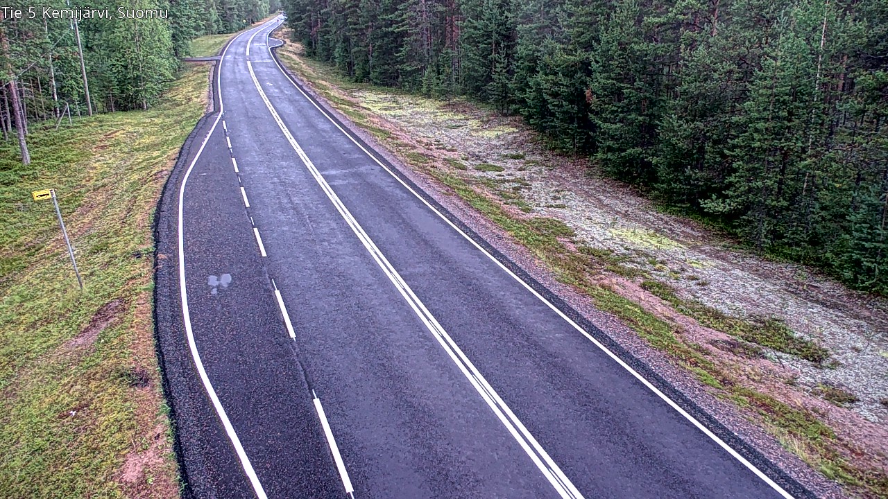 Weather Camera Image Road 5 Kemijärvi, Suomu, Kemijärvi, Lappi