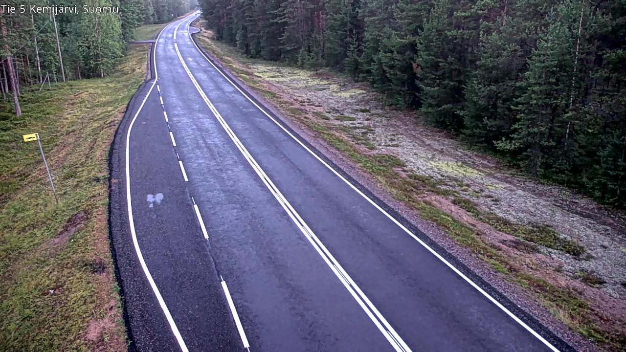 Weather Camera Image Road 5 Kemijärvi, Suomu, Kemijärvi, Lappi