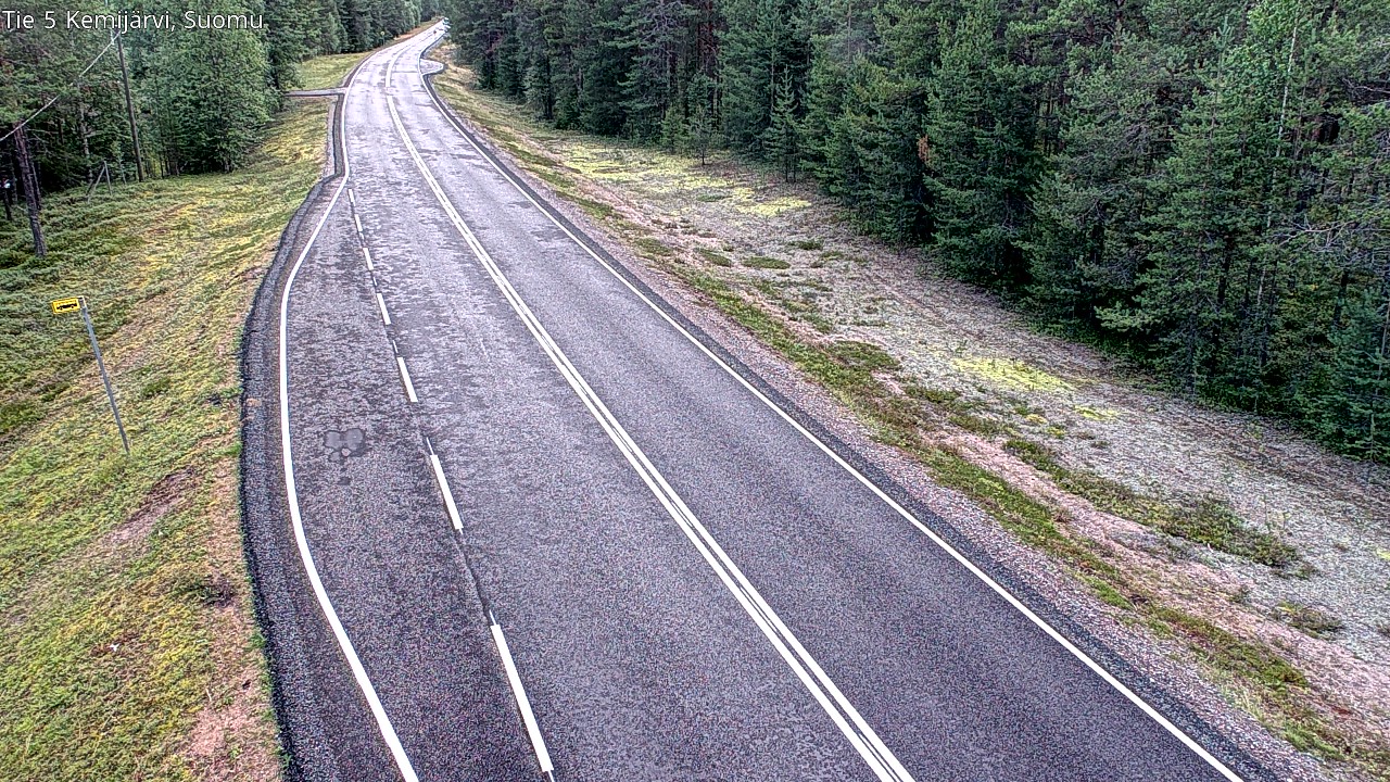 Weather Camera Image Road 5 Kemijärvi, Suomu, Kemijärvi, Lappi