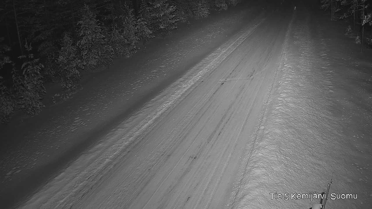 Weather Camera Image Väg 5 Kemi träsk, Suomu, Kemijärvi, Lappi
