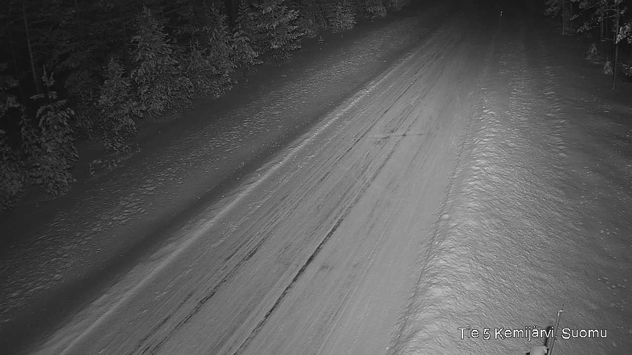Weather Camera Image Väg 5 Kemi träsk, Suomu, Kemijärvi, Lappi